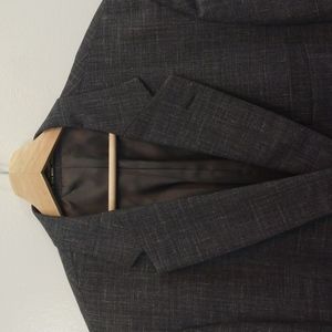 Tom James Mottled Gray Wool/Linen Sport Jacket 46R